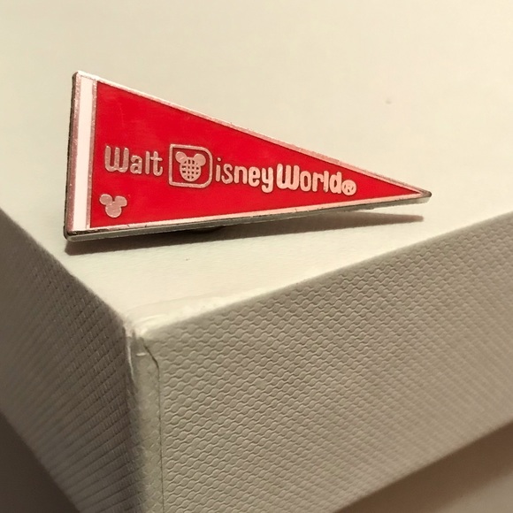 Disney Accessories - Disney World Red Pennant Flag Pin